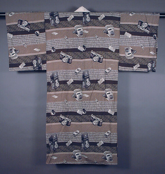 Man’s Under-Kimono (Nagajuban) with Cameras | Japan | Shōwa period ...