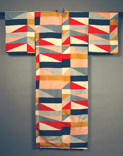 Chichibu Meisen Kimono with Multicolor Checks

