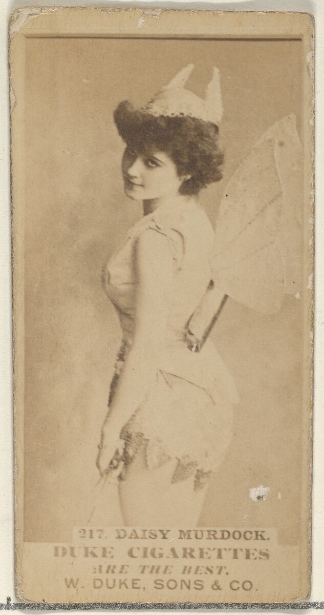 Card Number 216, Daisy Murdoch, from the Actors and Actresses series (N145-7) issued by Duke Sons & Co. to promote Duke Cigarettes, Issued by W. Duke, Sons &amp; Co. (New York and Durham, N.C.), Albumen photograph 