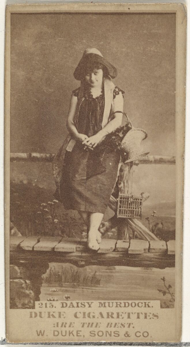 Card Number 215, Daisy Murdoch, from the Actors and Actresses series (N145-7) issued by Duke Sons & Co. to promote Duke Cigarettes, Issued by W. Duke, Sons &amp; Co. (New York and Durham, N.C.), Albumen photograph 