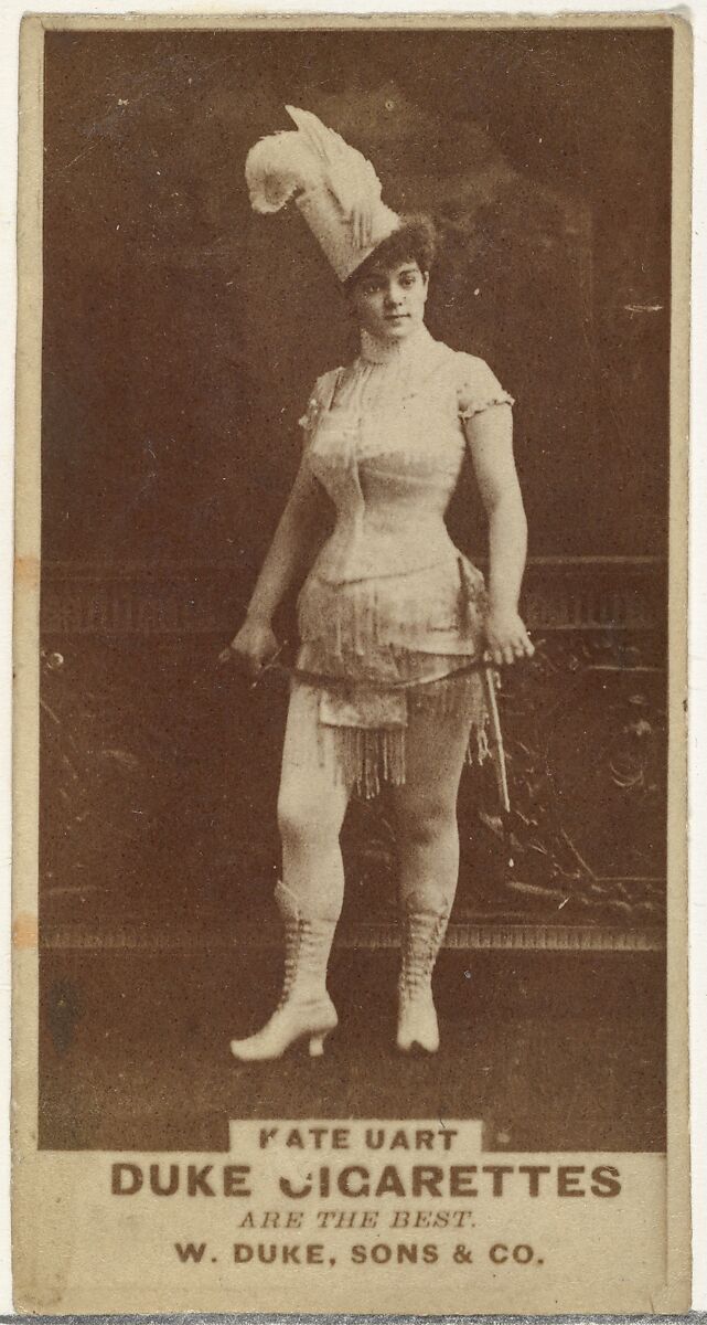 Kate Uart, from the Actors and Actresses series (N145-7) issued by Duke Sons & Co. to promote Duke Cigarettes, Issued by W. Duke, Sons &amp; Co. (New York and Durham, N.C.), Albumen photograph 