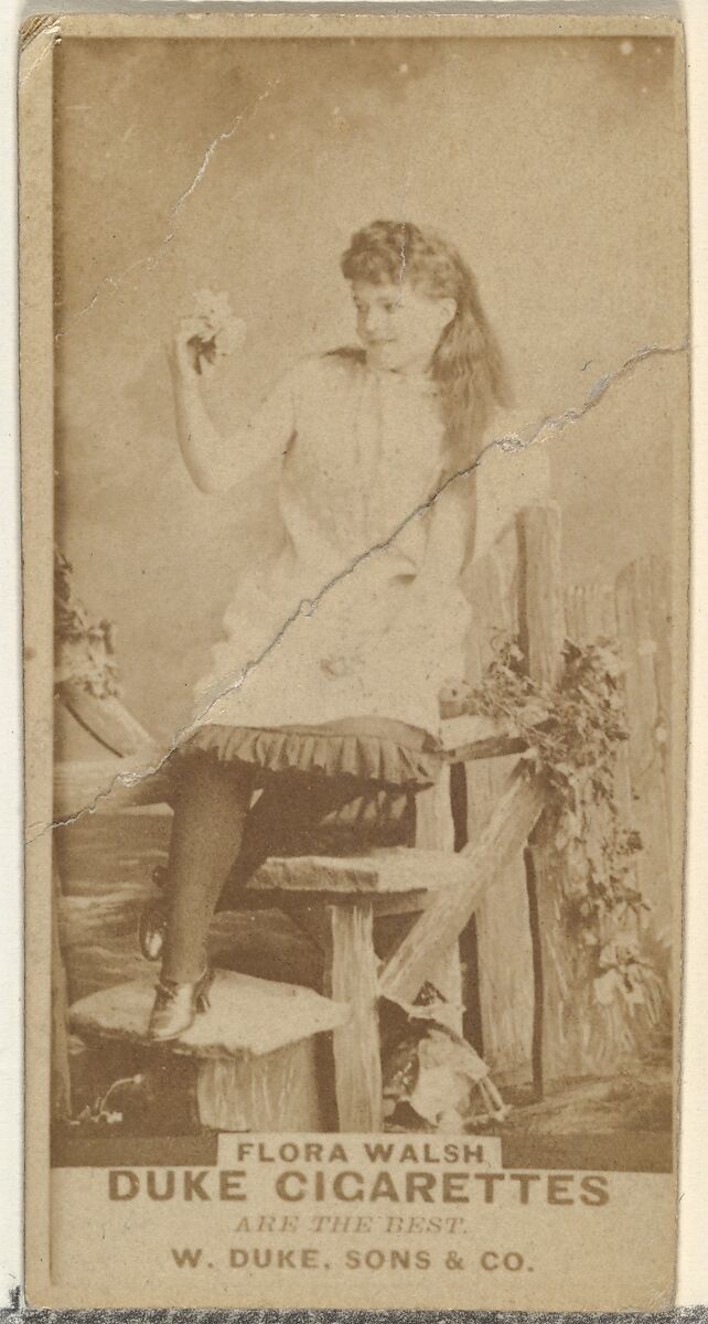 Flora Walsh, from the Actors and Actresses series (N145-7) issued by Duke Sons & Co. to promote Duke Cigarettes, Issued by W. Duke, Sons &amp; Co. (New York and Durham, N.C.), Albumen photograph 