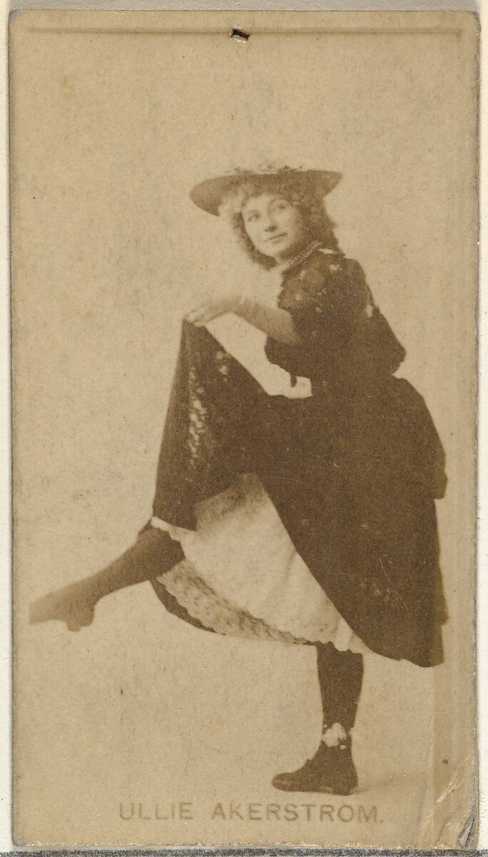 Ullie Akerstrom, from the Actors and Actresses series (N145-8) issued by Duke Sons & Co. to promote Duke Cigarettes, Issued by W. Duke, Sons &amp; Co. (New York and Durham, N.C.), Albumen photograph 