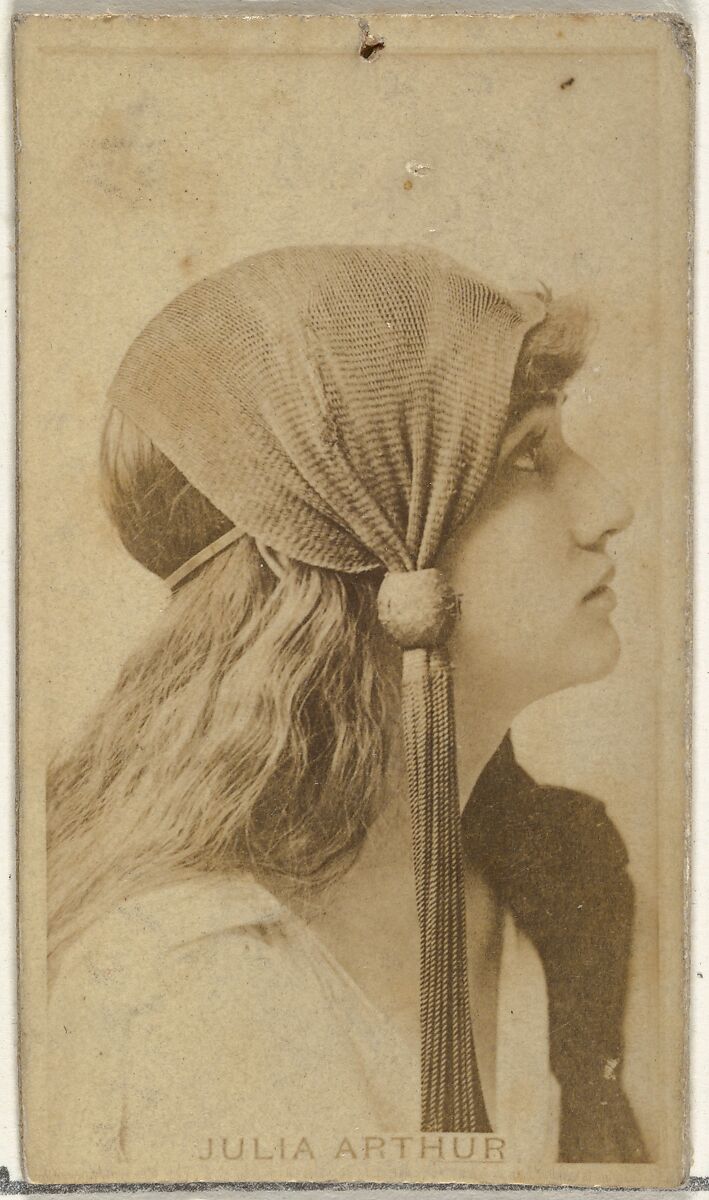 Julia Arthur, from the Actors and Actresses series (N145-8) issued by Duke Sons & Co. to promote Duke Cigarettes, Issued by W. Duke, Sons &amp; Co. (New York and Durham, N.C.), Albumen photograph 