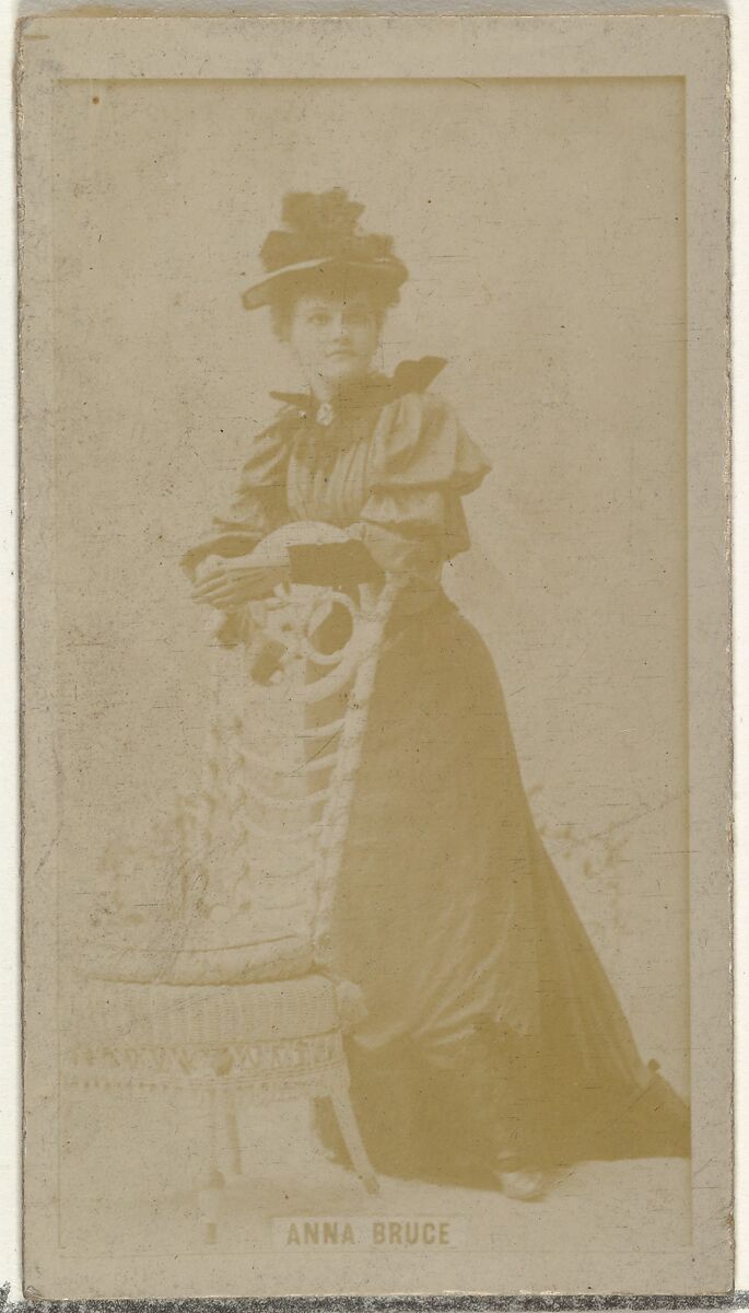 Anna Bruce, from the Actors and Actresses series (N145-8) issued by Duke Sons & Co. to promote Duke Cigarettes, Issued by W. Duke, Sons &amp; Co. (New York and Durham, N.C.), Albumen photograph 