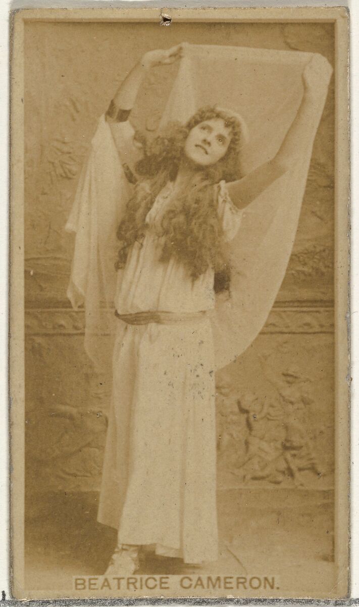 Beatrice Cameron, from the Actors and Actresses series (N145-8) issued by Duke Sons & Co. to promote Duke Cigarettes, Issued by W. Duke, Sons &amp; Co. (New York and Durham, N.C.), Albumen photograph 