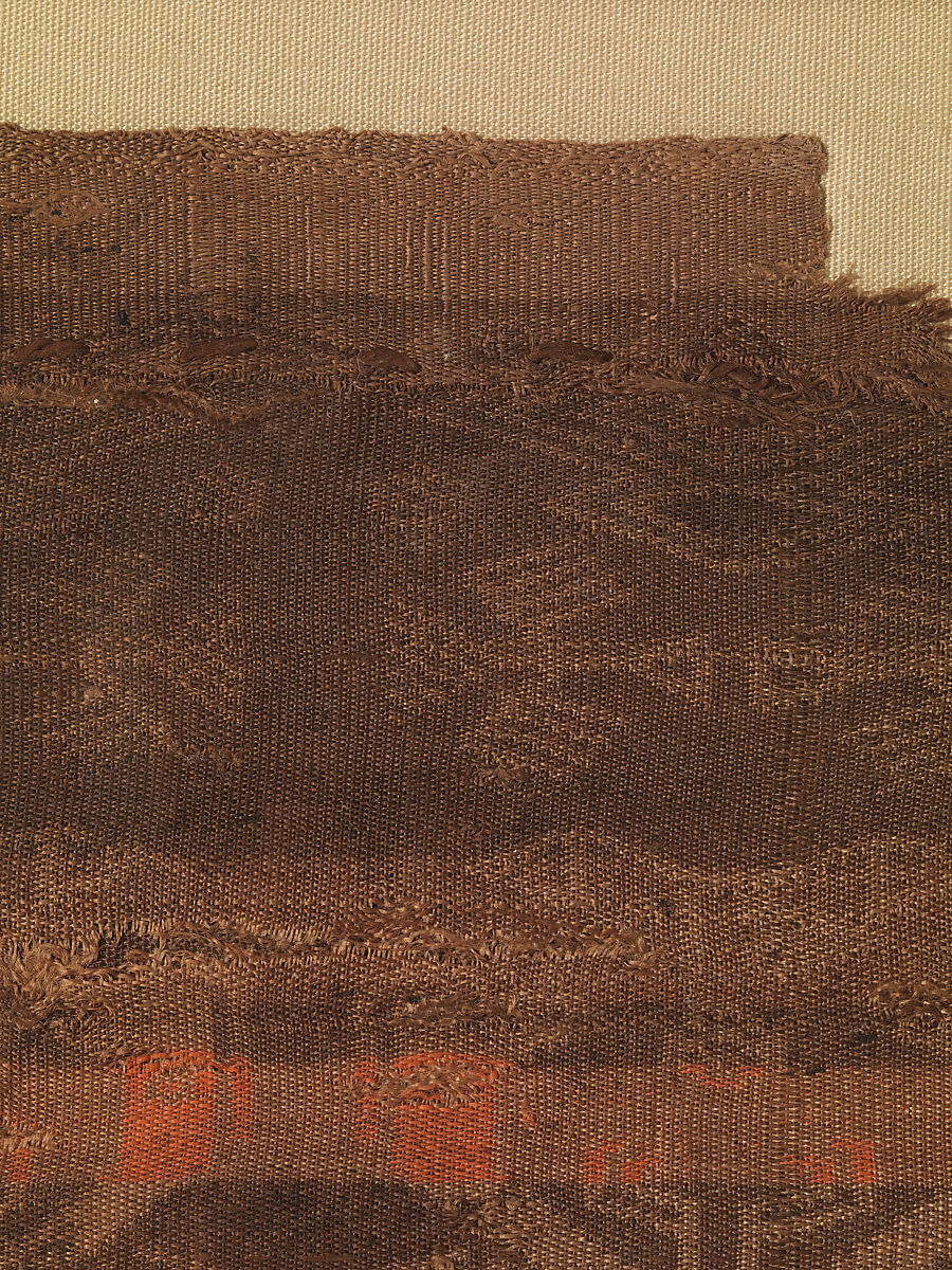 Textile with Stripes and Confronted Birds, Warp-faced compound plain weave silk, China