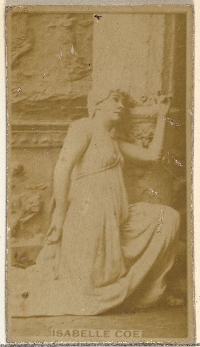 Isabelle Coe, from the Actors and Actresses series (N145-8) issued by Duke Sons & Co. to promote Duke Cigarettes, Issued by W. Duke, Sons &amp; Co. (New York and Durham, N.C.), Albumen photograph 