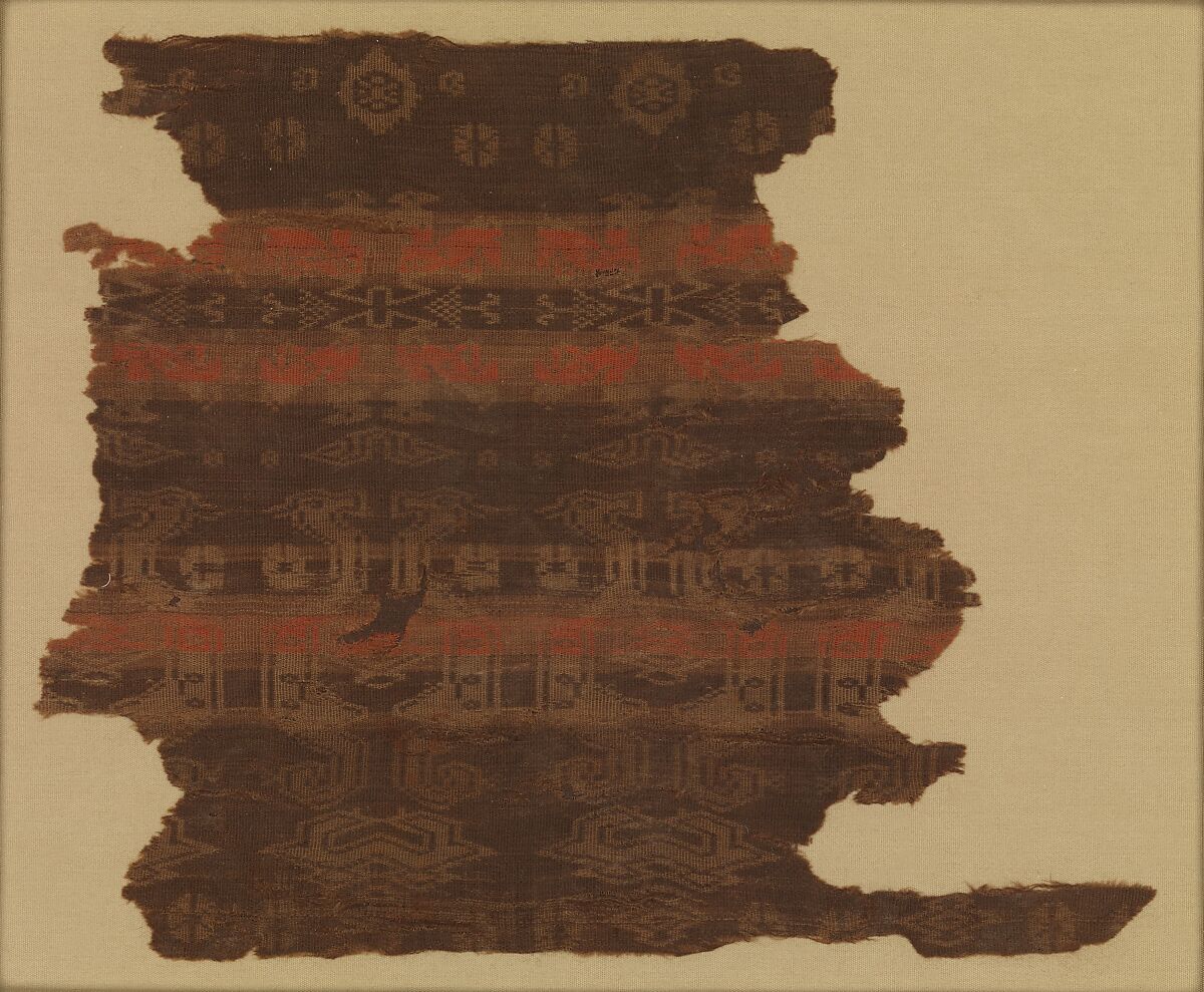 WovenTextile (Detail), Warp-faced compound plain weave silk, China 