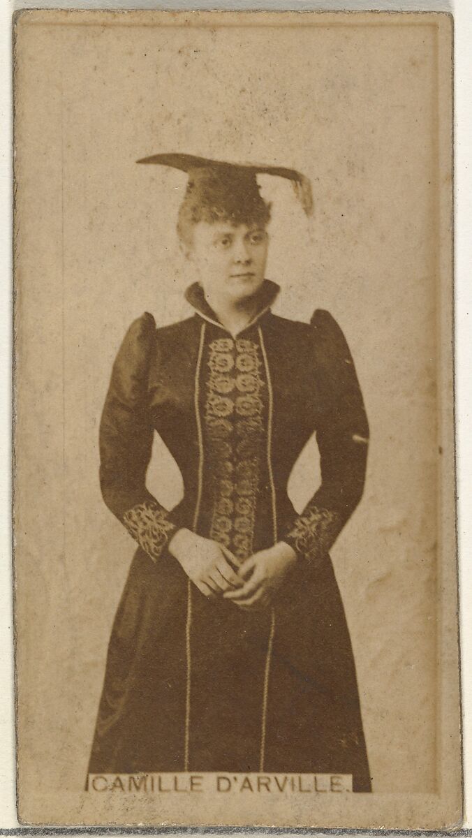Camille D'arville, from the Actors and Actresses series (N145-8) issued by Duke Sons & Co. to promote Duke Cigarettes, Issued by W. Duke, Sons &amp; Co. (New York and Durham, N.C.), Albumen photograph 