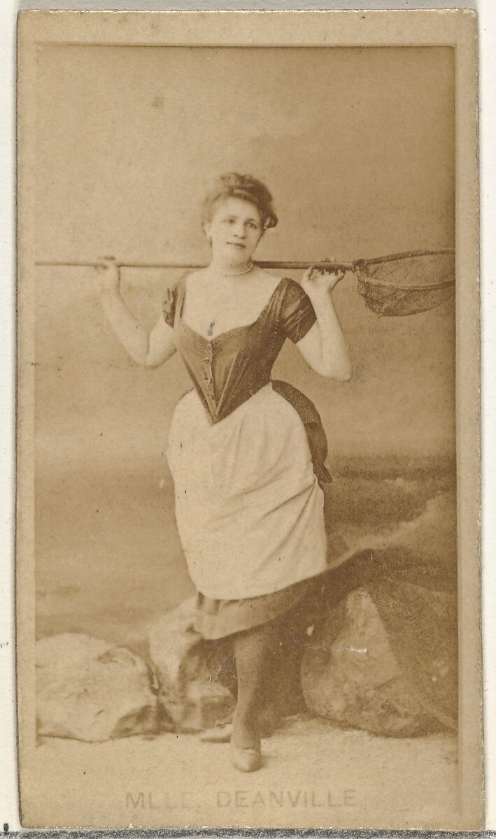 Mlle. Deanville, from the Actors and Actresses series (N145-8) issued by Duke Sons & Co. to promote Duke Cigarettes, Issued by W. Duke, Sons &amp; Co. (New York and Durham, N.C.), Albumen photograph 