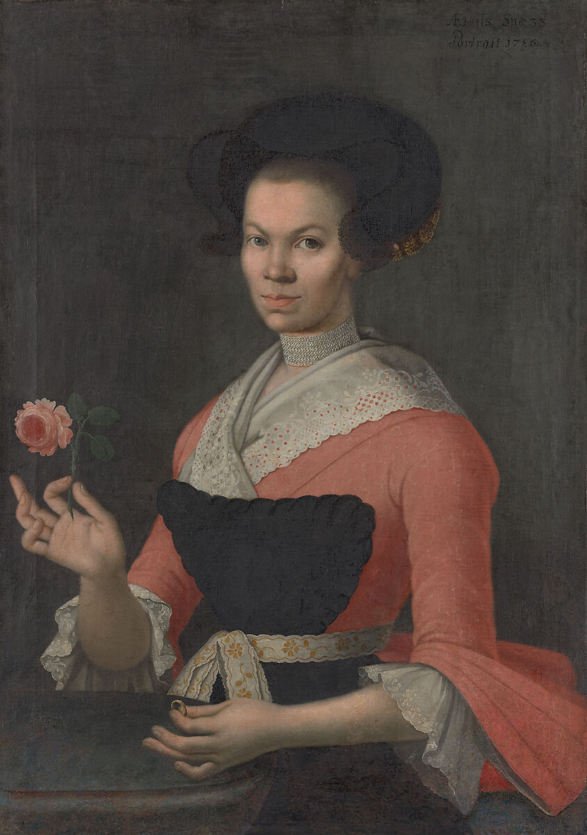 Portrait of a Woman, Age 33, Unknown, Oil on canvas 
