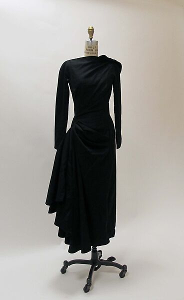 Dress, John Galliano (founded 1984), wool, silk, metal, French 