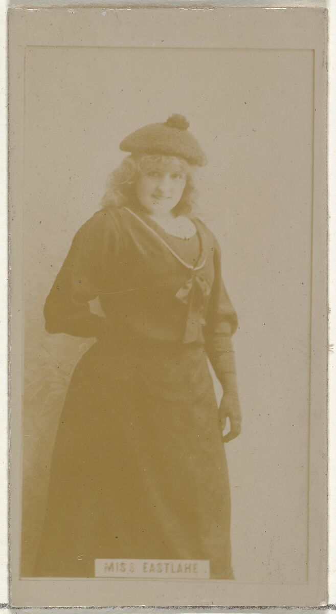 Miss Eastlake, from the Actors and Actresses series (N145-8) issued by Duke Sons & Co. to promote Duke Cigarettes, Issued by W. Duke, Sons &amp; Co. (New York and Durham, N.C.), Albumen photograph 