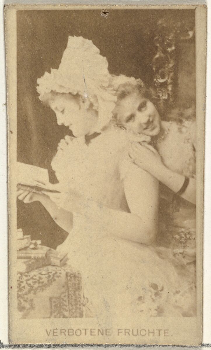 Verbotene Fruchte, from the Actors and Actresses series (N145-8) issued by Duke Sons & Co. to promote Duke Cigarettes, Issued by W. Duke, Sons &amp; Co. (New York and Durham, N.C.), Albumen photograph 