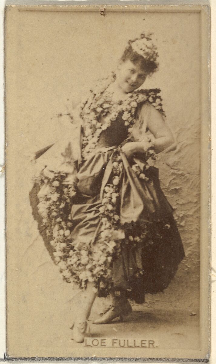 Loe Fuller, from the Actors and Actresses series (N145-8) issued by Duke Sons & Co. to promote Duke Cigarettes, Issued by W. Duke, Sons &amp; Co. (New York and Durham, N.C.), Albumen photograph 