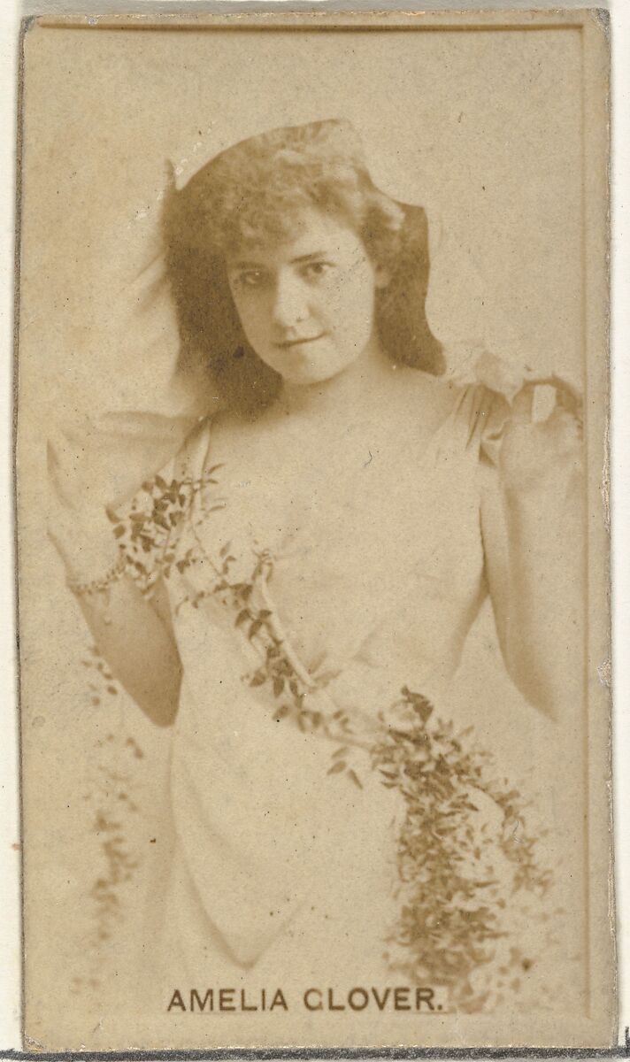 Amelia Glover, from the Actors and Actresses series (N145-8) issued by Duke Sons & Co. to promote Duke Cigarettes, Issued by W. Duke, Sons &amp; Co. (New York and Durham, N.C.), Albumen photograph 