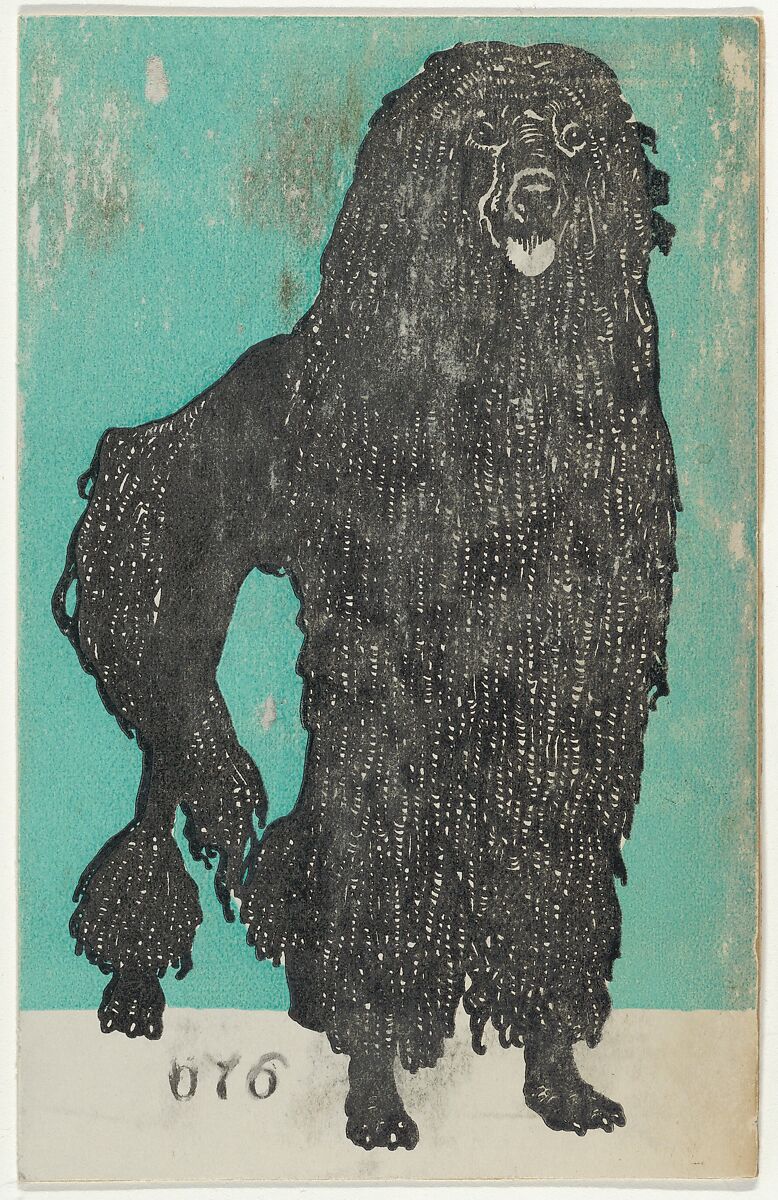 Poodle, Moriz Jung (Austrian (born Czechoslovakia) Moravia 1885–1915 Manilowa (Carpathians)), Color lithograph 