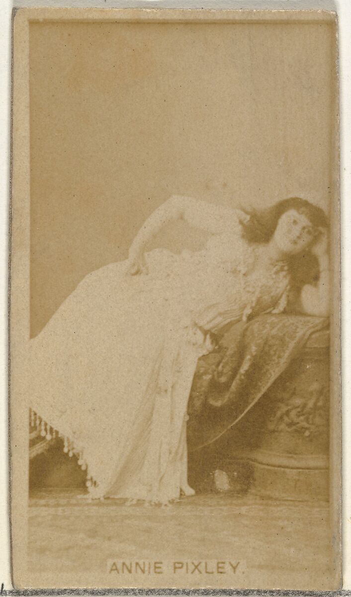 Annie Pixley, from the Actors and Actresses series (N145-8) issued by Duke Sons & Co. to promote Duke Cigarettes, Issued by W. Duke, Sons &amp; Co. (New York and Durham, N.C.), Albumen photograph 