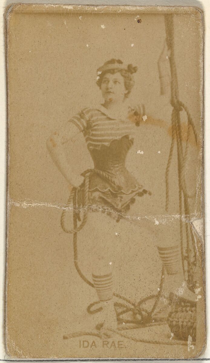 Ida Rae, from the Actors and Actresses series (N145-8) issued by Duke Sons & Co. to promote Duke Cigarettes, Issued by W. Duke, Sons &amp; Co. (New York and Durham, N.C.), Albumen photograph 