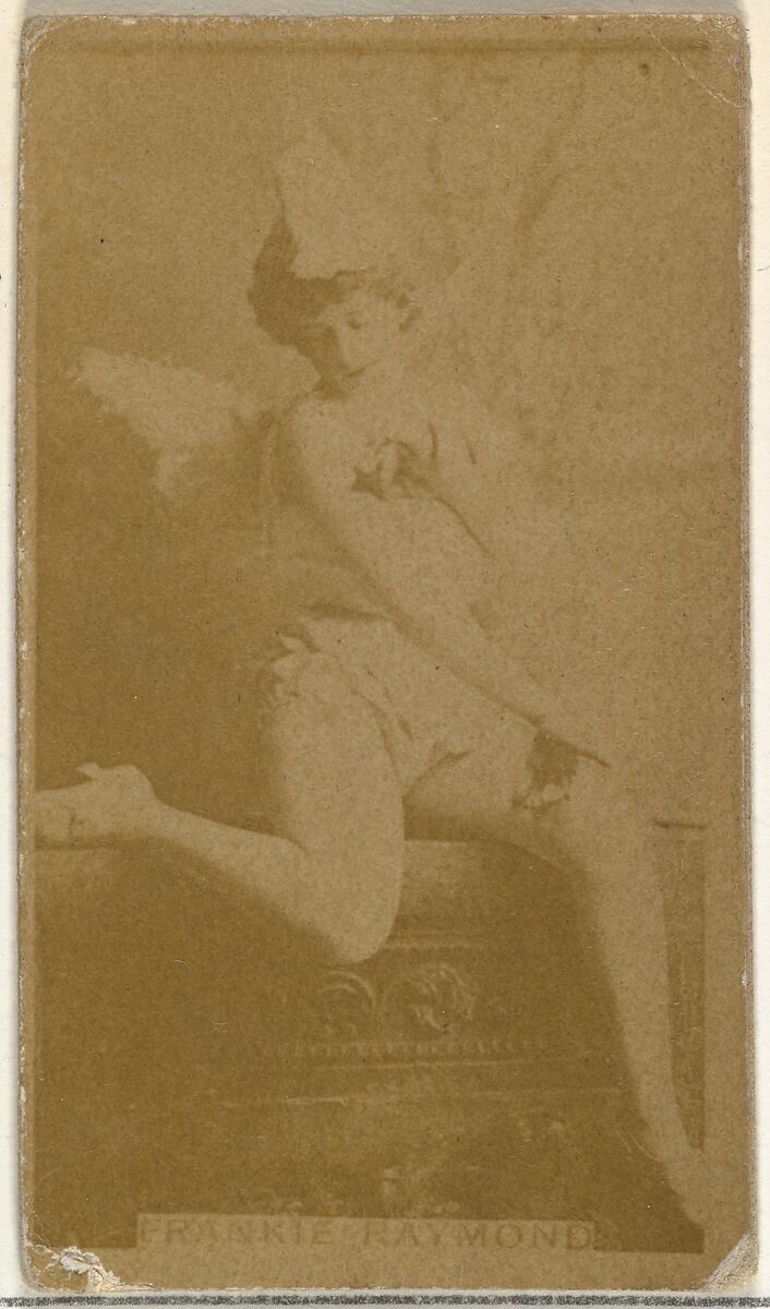 Frankie Raymond, from the Actors and Actresses series (N145-8) issued by Duke Sons & Co. to promote Duke Cigarettes, Issued by W. Duke, Sons &amp; Co. (New York and Durham, N.C.), Albumen photograph 