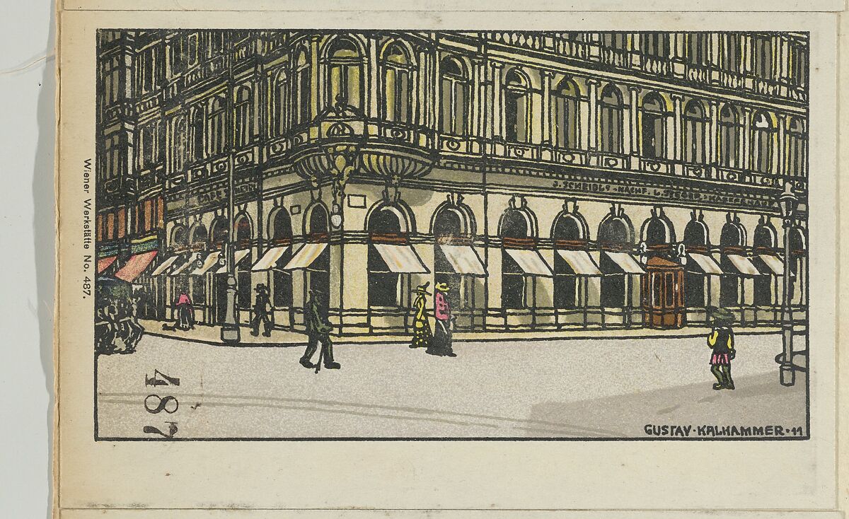 L. Steger, Successor to Café J. Scheidl, Gustav Kalhammer (Austrian, Vienna 1886–1919/20 (?) Vienna), Color lithograph 