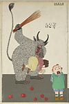 Krampus Card, Mela Koehler (Austrian, Vienna 1885–1960 Stockholm), Color lithograph