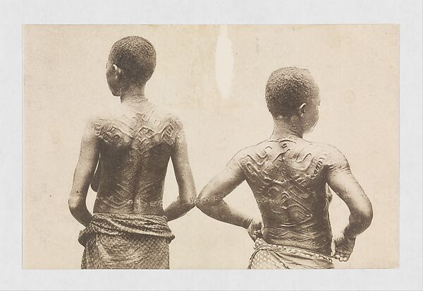 Congo Belge—Tatouagesdu Mayombe (Two Young Women) 