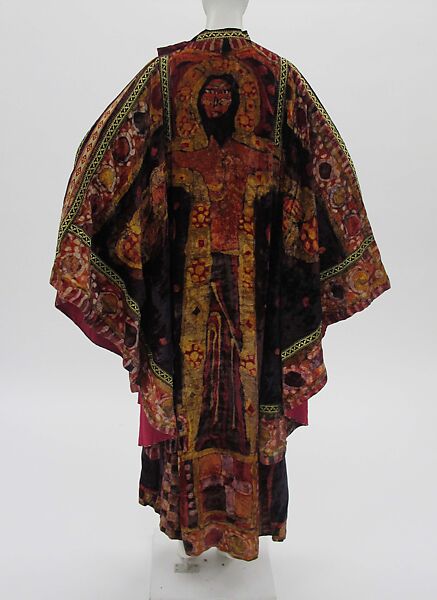 Caftan, Bill Gibb (British, 1943–1988), synthetic, metal, British