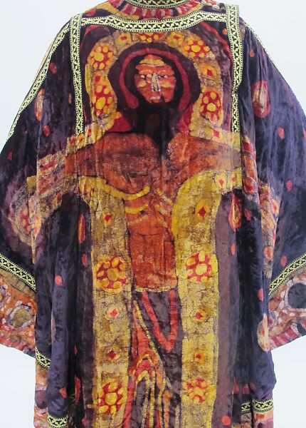 Caftan, Bill Gibb (British, 1943–1988), synthetic, metal, British