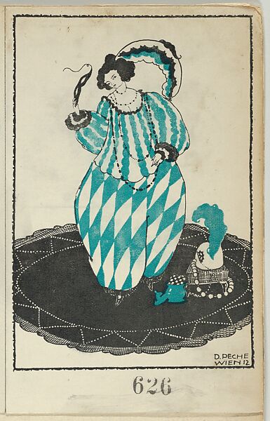 Harlequin, Dagobert Peche (Austrian, St. Michael im Lungau 1887–1923 Mödling bei Wien), Color lithograph 