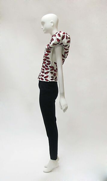 Ensemble, Yves Saint Laurent (French, founded 1961), wool, silk, synthetic, metal, glass, French