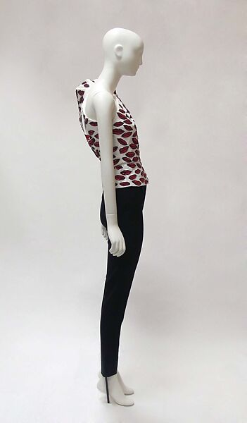 Ensemble, Yves Saint Laurent (French, founded 1961), wool, silk, synthetic, metal, glass, French