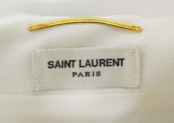 Ensemble, Yves Saint Laurent (French, founded 1961), wool, silk, synthetic, metal, glass, French