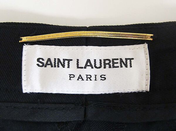 Ensemble, Yves Saint Laurent (French, founded 1961), wool, silk, synthetic, metal, glass, French