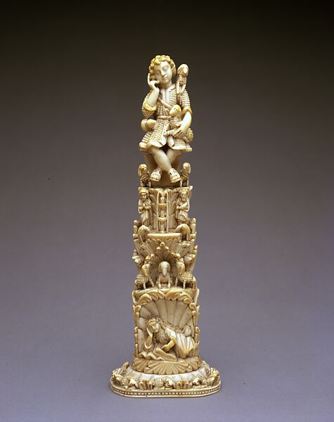 Christ Child as the Bom Pastor (Good Shepherd), Ivory; carved 