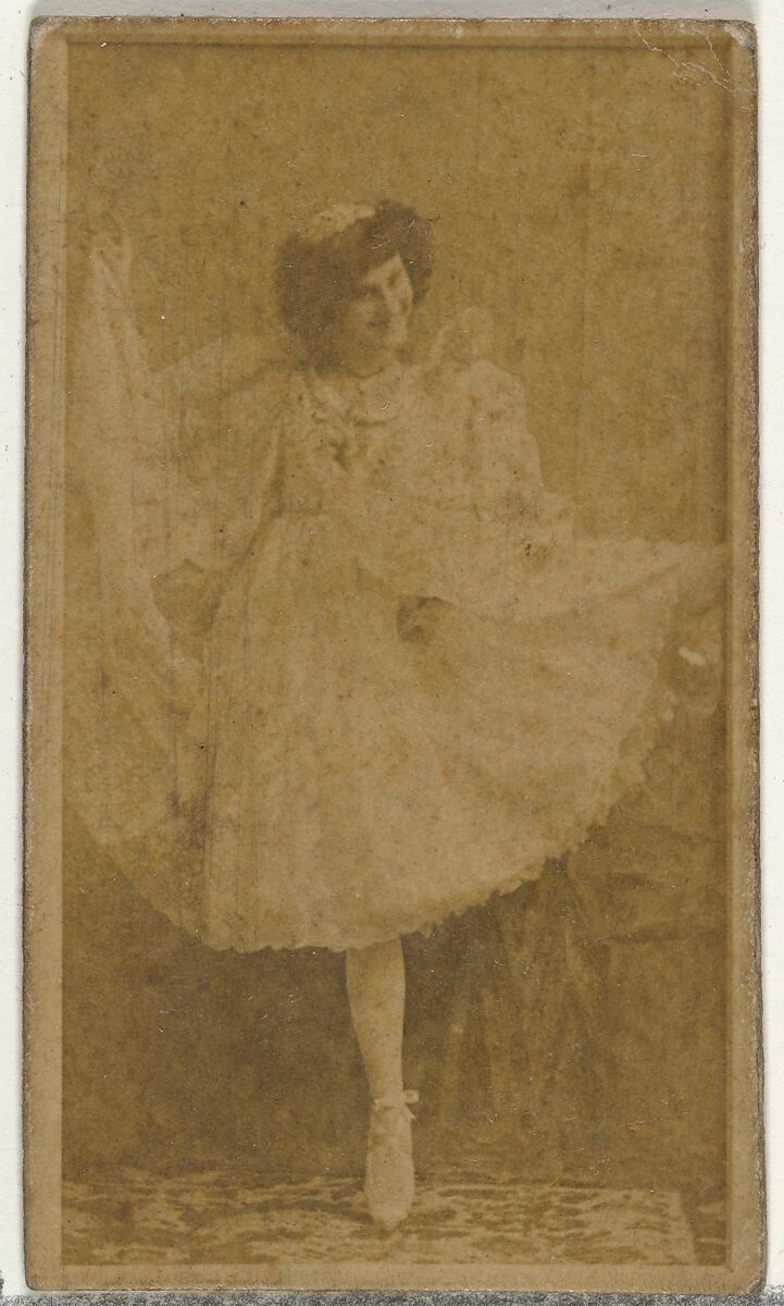 [Ballerina], from the Actors and Actresses series (N145-8) issued by Duke Sons & Co. to promote Duke Cigarettes, Issued by W. Duke, Sons &amp; Co. (New York and Durham, N.C.), Albumen photograph 