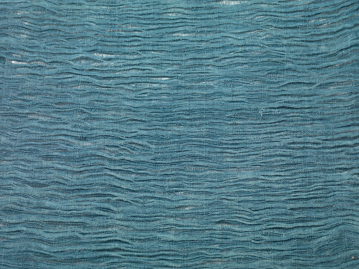 Noh Costume (Mizugoromo), Plain-weave bast fiber, ramie warp and hemp weft, Japan