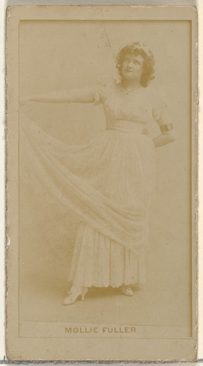 Mollie Fuller, from the Actors and Actresses series (N145-8) issued by Duke Sons & Co. to promote Duke Cigarettes, Issued by W. Duke, Sons &amp; Co. (New York and Durham, N.C.), Albumen photograph 