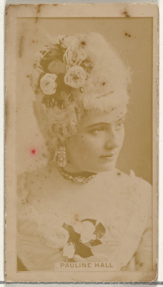 Pauline Hall, from the Actors and Actresses series (N145-8) issued by Duke Sons & Co. to promote Duke Cigarettes, Issued by W. Duke, Sons &amp; Co. (New York and Durham, N.C.), Albumen photograph 