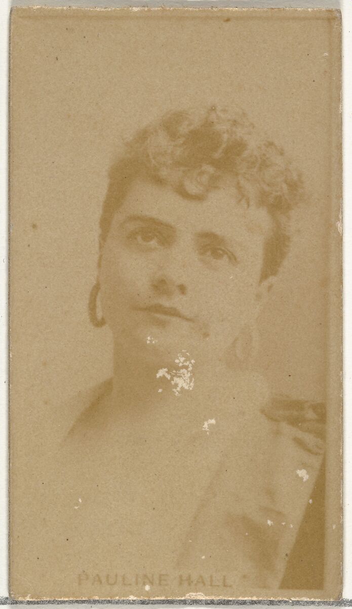 Pauline Hall, from the Actors and Actresses series (N145-8) issued by Duke Sons & Co. to promote Duke Cigarettes, Issued by W. Duke, Sons &amp; Co. (New York and Durham, N.C.), Albumen photograph 