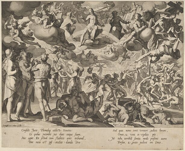 The Last Judgment, from Thronus Justitiae, tredecim pulcherrimus tabulis..., plate 13