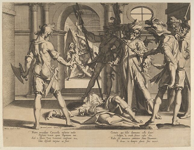 The Beheading of the Roman Judge Papinian, plate 5 from 