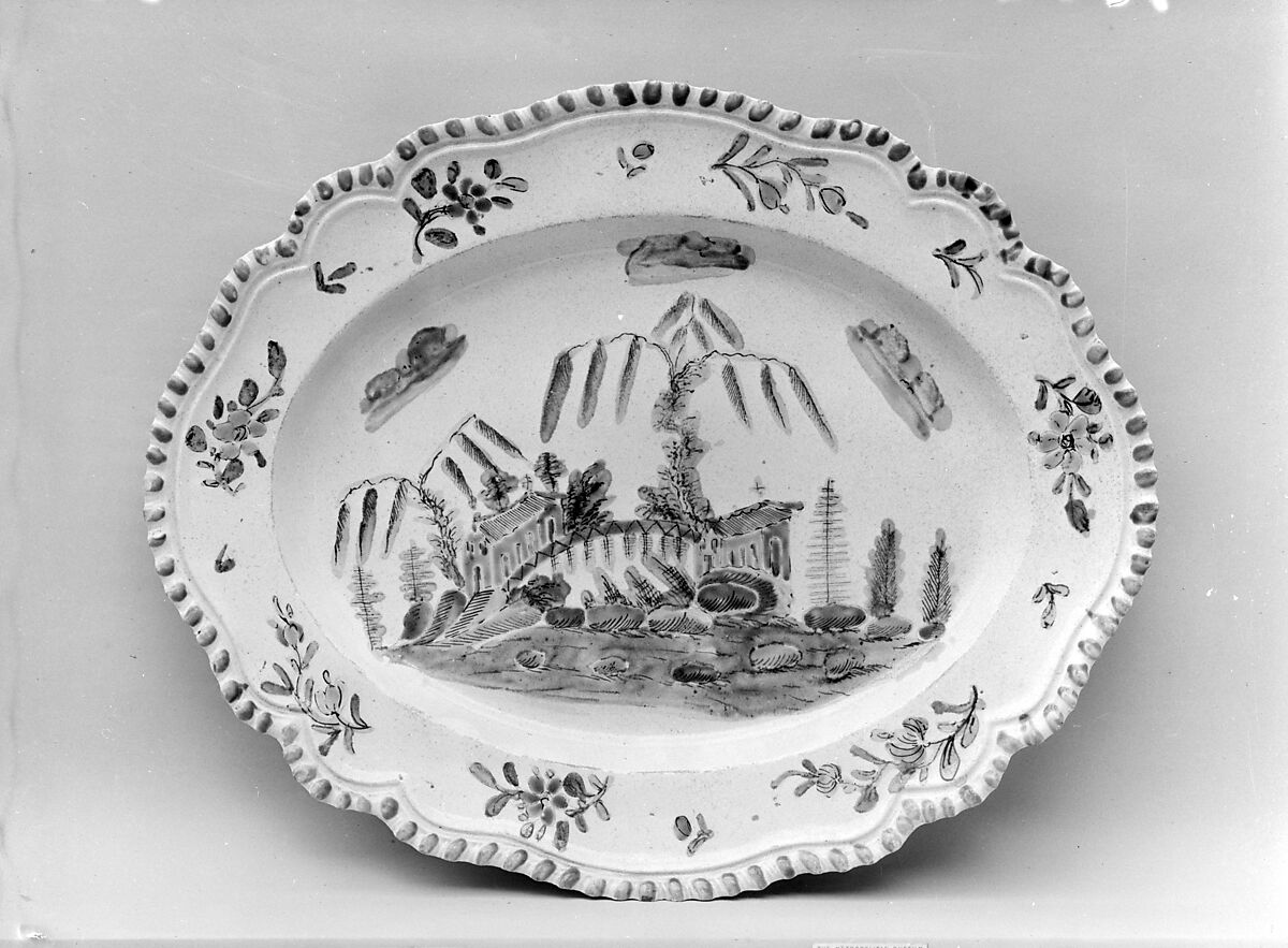 Platter, Stoneware, British (American market) 