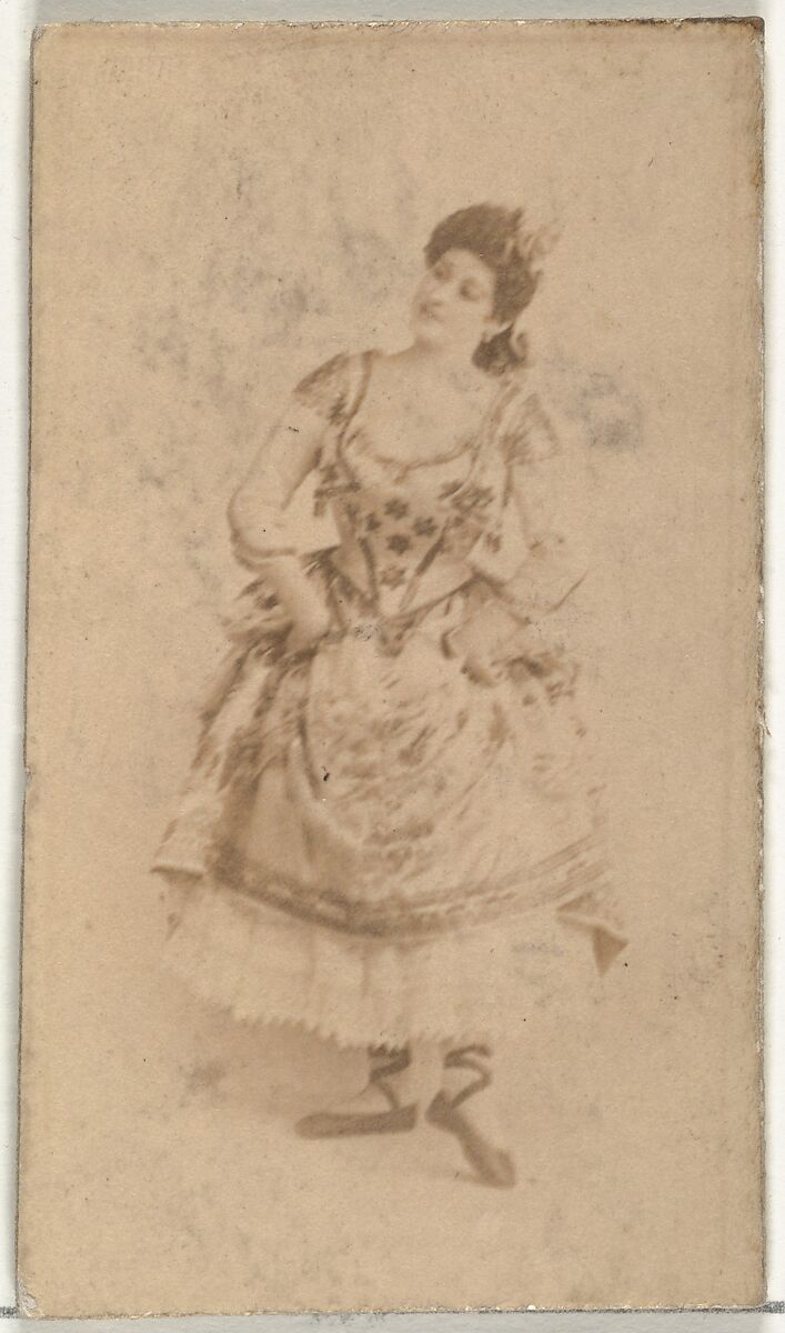 [Ballerina], from the Actors and Actresses series (N145-8) issued by Duke Sons & Co. to promote Duke Cigarettes, Issued by W. Duke, Sons &amp; Co. (New York and Durham, N.C.), Albumen photograph 