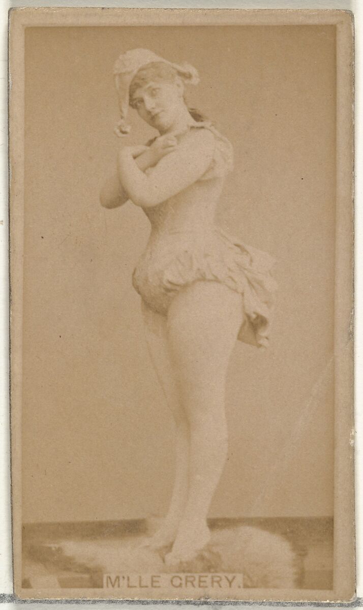 M'lle Crery, from the Actors and Actresses series (N145-8) issued by Duke Sons & Co. to promote Duke Cigarettes, Issued by W. Duke, Sons &amp; Co. (New York and Durham, N.C.), Albumen photograph 