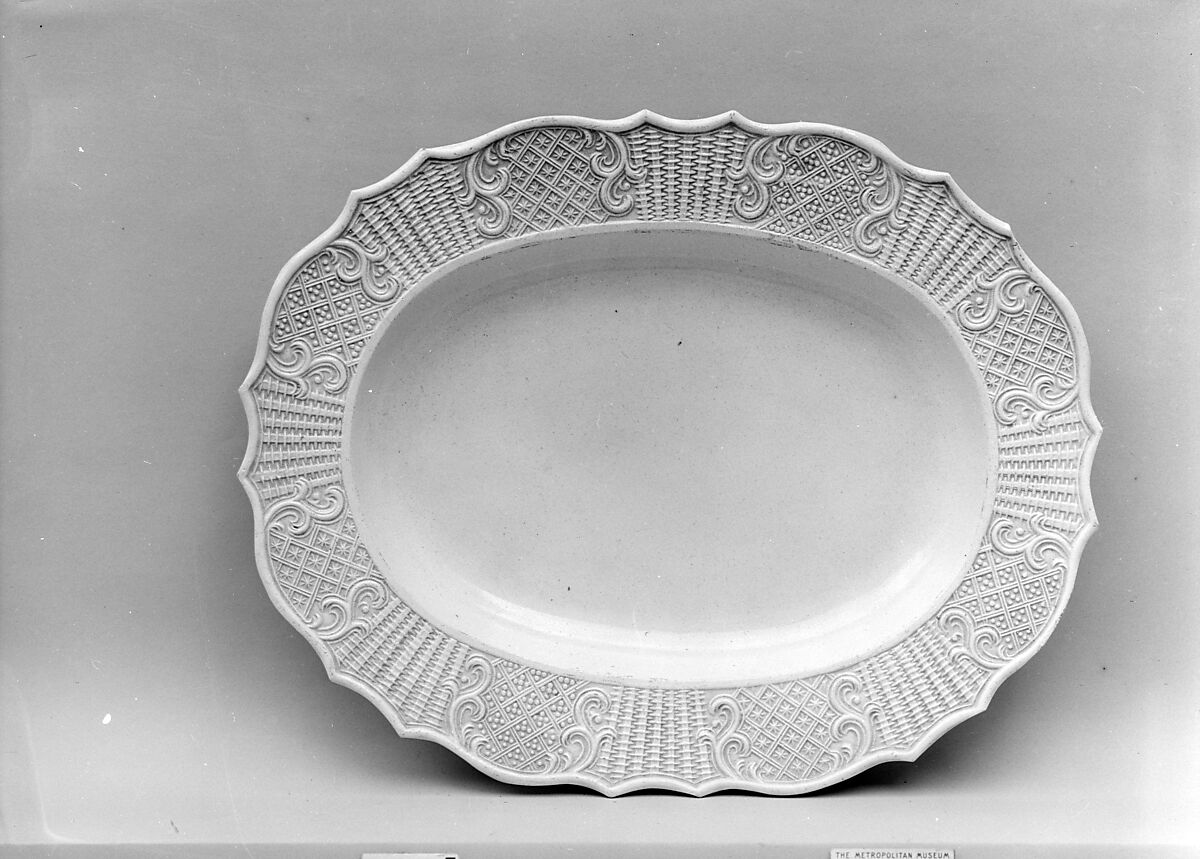 Platter, Stoneware, British (American market) 