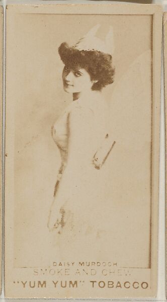 Daisy Murdoch, from the Actresses series (N402) issued by Aug. Beck & Co. to promote Yum Yum Tobacco, Issued by August Beck &amp; Co., Albumen photograph 