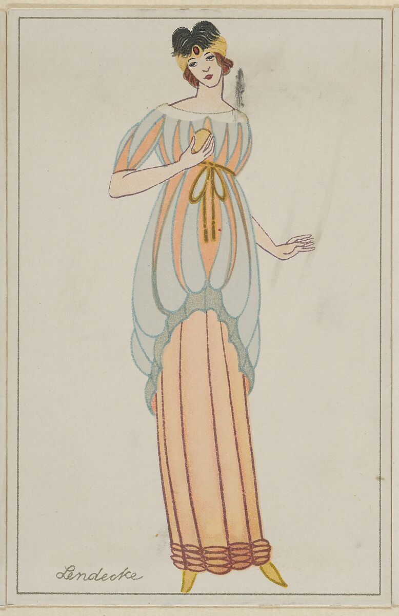 Fashion (Mode), Otto Friedr. Carl Lendecke (Austrian, Lemberg (Lviv) 1886–1918 Vienna), Color lithograph 