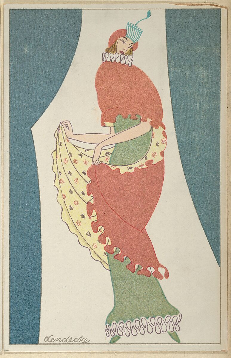 Fashion (Mode), Otto Friedr. Carl Lendecke (Austrian, Lemberg (Lviv) 1886–1918 Vienna), Color lithograph 